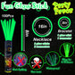 Ilhsty 100 Pk 8'' Green Glow Sticks Glow Necklaces In The Dark Party Favors Supplies Bright Glowsticks Bulk For Birthday Easter