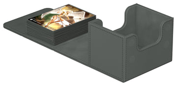 Ultimate Guard Sidewinder 100+, Deck Box For 100 Double-Sleeved Tcg Cards, Grey, Magnetic Closure & Microfiber Inner Lining For Secure Storage