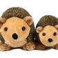 Ice King Bear Mom And Baby Stuffed Animals Set Zoo Wild Animals (Hedgehog)