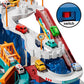 Temi Boys Dinosaur Race Track Playset, Kids Car Garage Parking Adventure Toy With 10 Mini Cars, Educational Toy Ramp Playset For