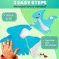 QUOKKA Kids Crafts Ages 7-9, DIY Beginner Needle and Thread Kit - 12 Wild Dino Sewing Kit Basic - Fun Arts Crafts for Kids Ages