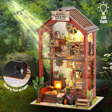 Diy Book Nook Kits - Creativity 3D Wooden Puzzle Bookend Bookshelf Decor For Teen Adults - Miniature Dollhouse Kit Crafts, Tiny