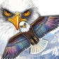 HONBO Eagle Kites for Adults and Kids,Easy to Fly for Beach Trip, Outdoor Activities-Wingspan 73   -200ft Line with Swivel-Bonus
