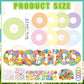 Hollowfly 48 Sets Easter Wreath Craft Kits DIY Wreath Hanging Ornaments Make Your Own Paper Craft with Stickers for Home Party F