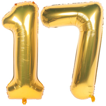 40 Inch Gold Number Balloons Helium Foil Mylar Balloon Birthday Party Banquet Decoration 17