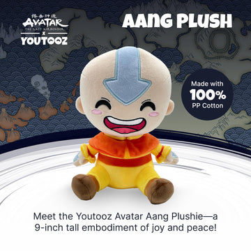 Youtooz Aang Plush, 9' Avatar Plush Aang - Youtooz Avatar The Last Airbender Collection Based On Famous Animated Series