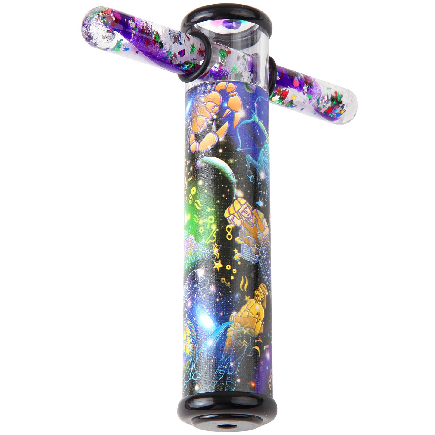 Playlearn Space Design Kaleidoscope Glitter Wand - 6' Kaleidoscope Toy With 5' Spiral Glitter Wand
