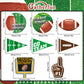 30 Pieces Football Party Decorations Football Hanging Swirl for Football Birthday Party Football Game Day Tailgate Party Supplie