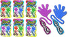 Ja-Ru Super Stretchy Sticky Hand Fidget Toy (6 Pack, 12 Sticky Hands) Sticky Slap Hand For Kids & Adults. Bulk Party Favors Goodie Bag Birthday Gifts Easter Basket Stuffers Classroom Prizes. 315-6P