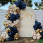 Bezente Navy Blue Latex Party Balloons - 150 Pack 5 Inch Matte Small Dark Blue Helium Balloons For Birthday Baby Shower Graduati