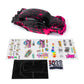 SummitLink Custom Body for 1/10 Slash 4x4 VXL - Muddy Neon Red/Black Polycarbonate, Model SSB-BB-01