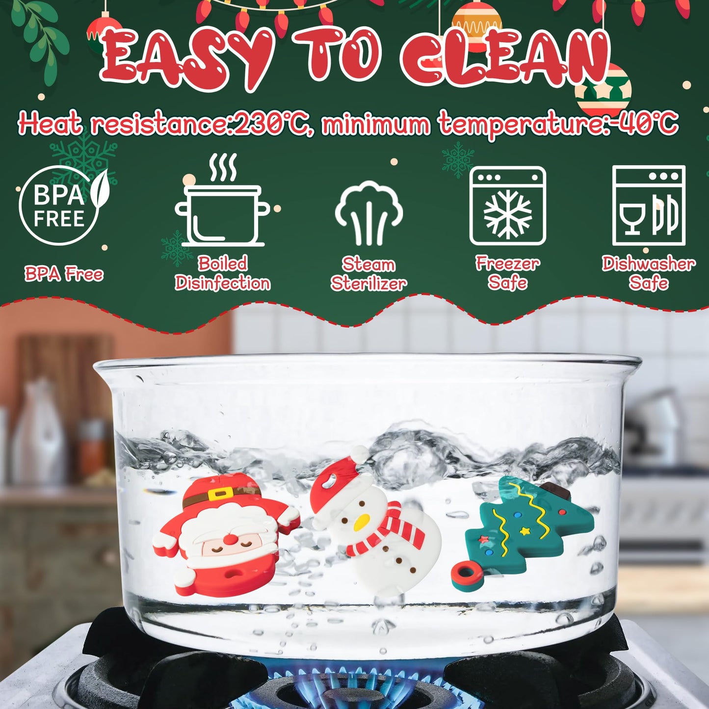 3Pcs Christmas Silicone Teething Toys for Babies - First Christmas Soothe Chew Teether for Infants, Soft Snowman Design for Todd