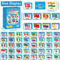 gisgfim Memory Matching Game - 50 Pairs Flags of The World, Colorful Educational Card Game for Kids & Adults, Fun & Fast Concentration Game