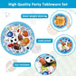 Bqk 96 Pcs Sports Themed Birthday Party Supplies Sports Birthday Party Decorations Sports Plates Sports Napkins Sports Party Sup