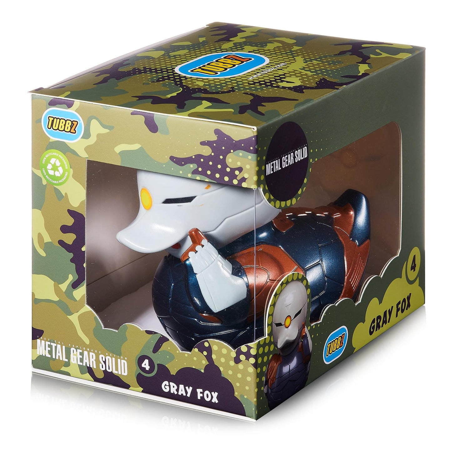 Tubbz Boxed Edition Gray Fox Collectible Vinyl Rubber Duck Figure - Official Metal Gear Solid Merchandise - Tv, Movies & Video G