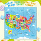 Magnetic Puzzles for Toddlers 3-5, 3 Pack Travel Puzzles for Kids Ages 3-6 with 60 Magnetic Pieces, Dinosaur, Solar System & Map
