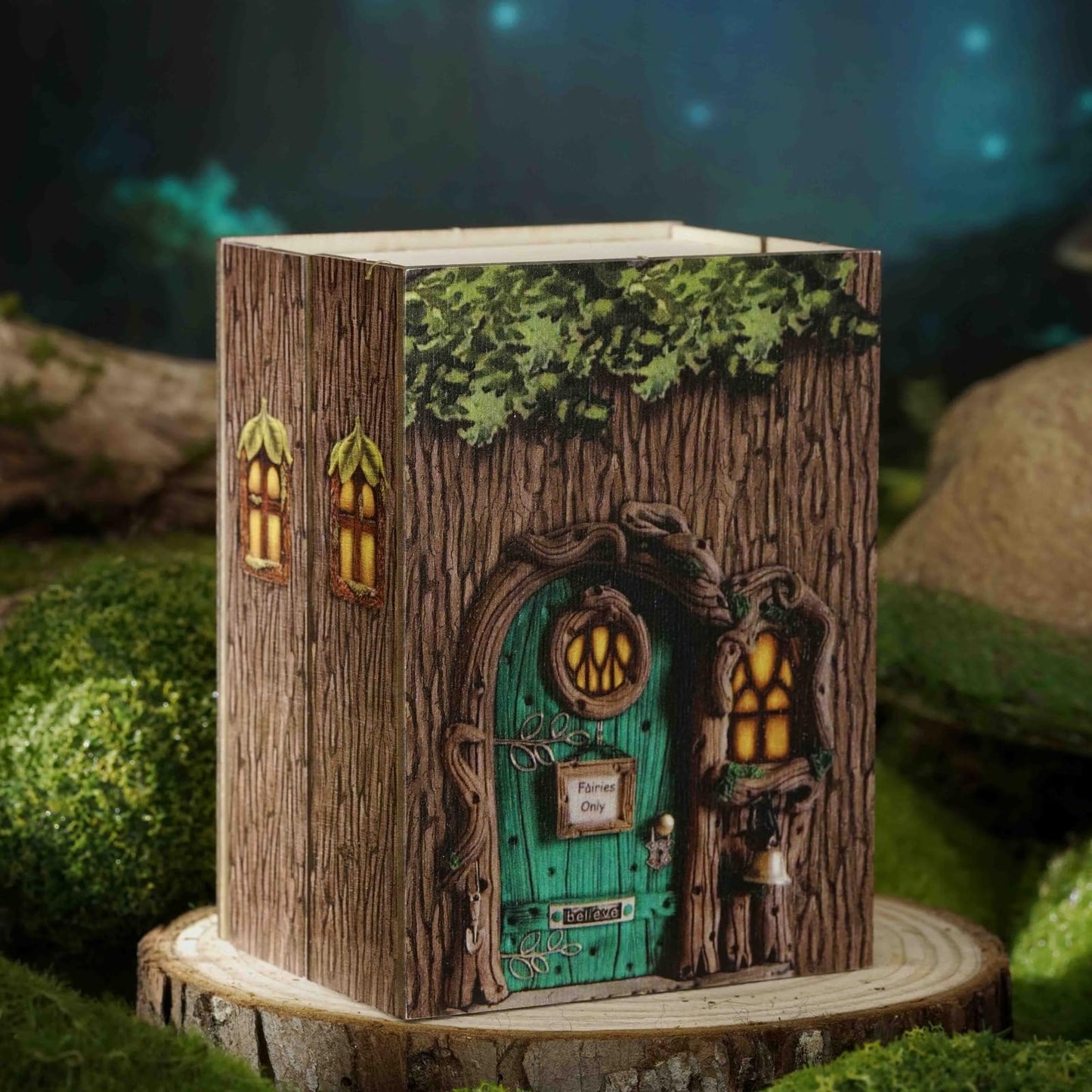 CUTEROOM DIY Miniature House Kit - Wooden Dollhouse with Furniture, One Size, Forest Wonderland