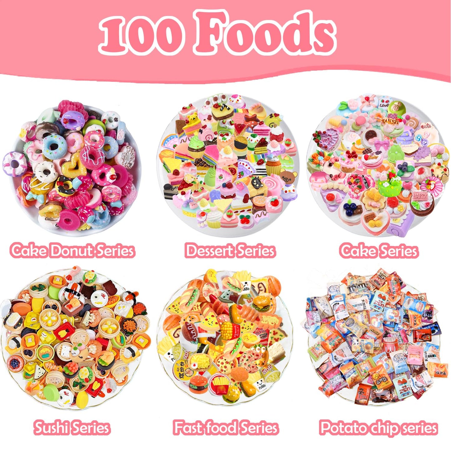 150Pcs Miniature Food Drinks Bottles Dollhouse Accessories 1:12 Mini Stuff Things Toy Set Dollhouse Pretend Kitchen Play Game Ti