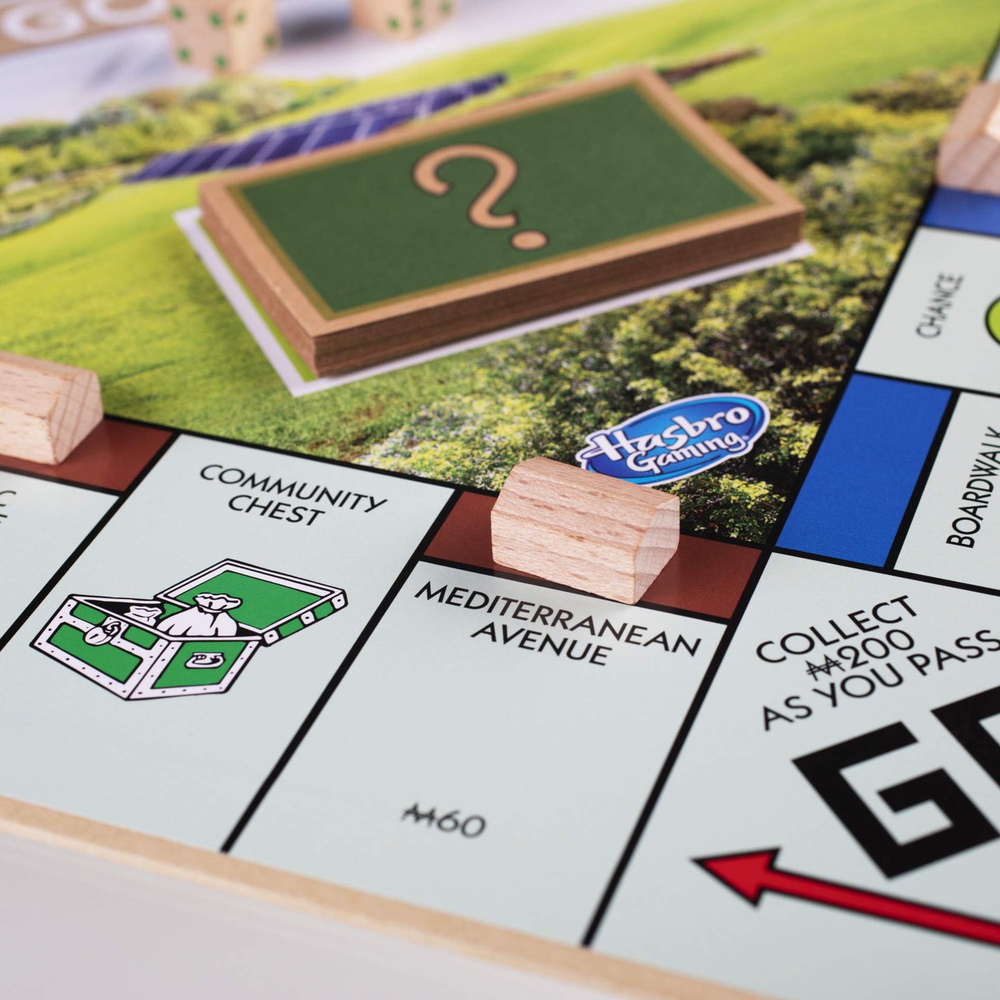 Hasbro Gaming Monopoly: Go Green Edition Board Game | Made With 100% Recycled Paper Parts And Plant-Based Plastic Tokens | Family Board Games | Ages 8 And Up