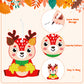 WATINC 123pcs Fall Craft Kits for Kids, Cute Animals Hanging Ornaments DIY Maple Leave Sticker Crafts with String, Fall Autumn T