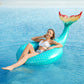 Jasonwell Giant Inflatable Mermaid Tail Pool Float With Fast Valves Pool Floaties Tube Summer Beach Swimming Pool Party Lounge R