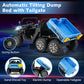 OLAKIDS 24V 2 Seater Ride on Dump Truck, 4WD 6x6 Battery Powered Kids UTV with Remote Control, 4 x 90w Engine, Electric Dump Bed