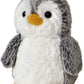 Aurora® Playful Pompom Penguin™ Mini Stuffed Animal - Vibrant Companions - Endless Fun - Gray 6 Inches