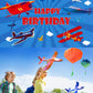 Airplane Birthday Party Decoration Airplane Happy Birthday Backdrop Airplane Photo Background Banner Poster For Flying Enthusias