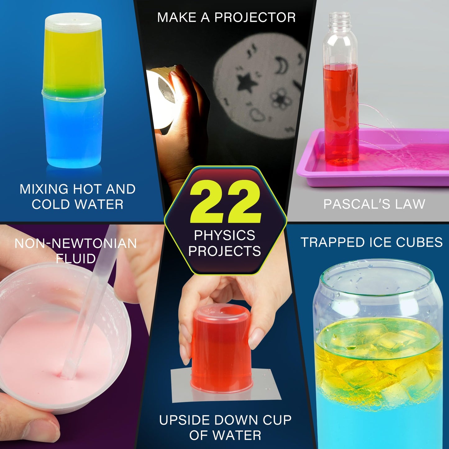 Science Kit For Kids, 105 Science Lab Experiments, Stem Project Educational Toy With Volcano Erupting, Crystal Growing, Chemistry Set, Science Toys, Boys Girls Birthday Gift Ideas, Ages 6+