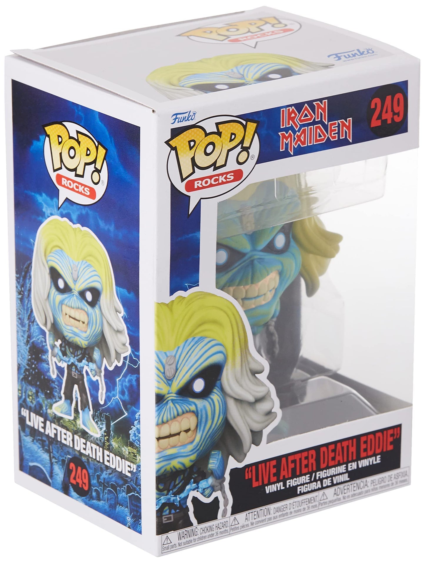 Funko POP Rocks Iron Maiden Eddie Figure - 3.75" Multicolor Vinyl, Model 57608