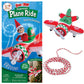 The Elf on the Shelf Peppermint Plane Ride - Inflatable Plane for Scout Elves - Multicolor - Model SEAPPLANE - Official Holiday Decor