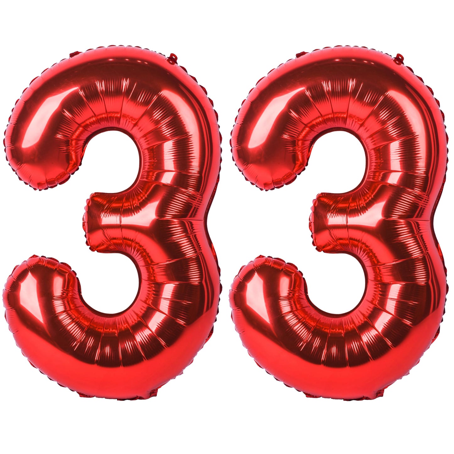 40 In Red Number Balloons Helium Foil Mylar Balloon Birthday Party Banquet Decoration Digital 33