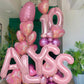 40 Inch Pink Letter Balloons, Large Y Letter Balloons Foil Helium Balloon, Foil Big Single Alphabet Y Balloon, Pink Letters for