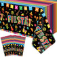4 Pack Cinco De Mayo Printed Fiesta Mexican Table Cover Fiesta Party Tablecloth Taco Night Table Cloth Mexican Themed Party Tabl