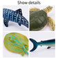 Toymany Mini Ocean Animal Figurines Set - 24 Realistic Plastic Cake Toppers for Kids' Parties, Gifts & School Projects - White