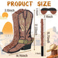 Deekin Cowboy Boot Piñata Set - 3 Pcs, Brown Paper, Includes Stick & Eye Mask for Kids Birthday Party & Bridal Shower Decorations