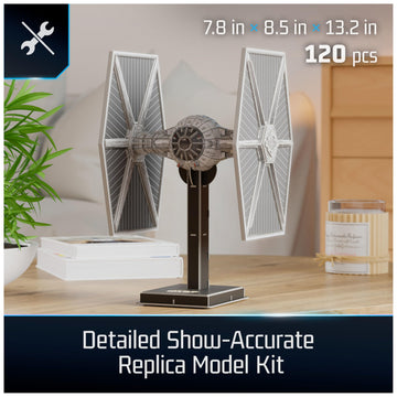 4D Build, Star Wars Imperial Tie Fighter 3D Model Kit 120 Pcs, Star Wars Toys, Desk D  Cor, Star Wars Collectible, 3D Puzzles Fo