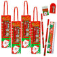Amanvani Christmas Stationery Gift Set, Santa Claus Stationery Kit Combo (12 Pcs) Christmas Return Gift Set, Christmas Gift Set 