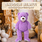 MorisMos Giant Purple Teddy Bear Plush Toy, 39 Inch Stuffed Animal Gift for Kids & Girlfriend, Model W161_16_100