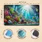 Wizcraft Gaming Paramint Lorcana Under The Sea (Stitched)- Lorcana Playmat - Lorcana Mat, Lorcana Game Mat - Non-Slip Rubber Wit