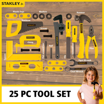 Stanley Jr 25 Piece Pretend Play Toolset