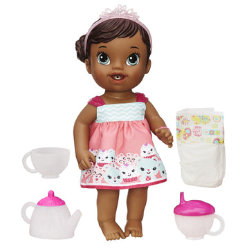 Baby Alive Lil Sips African American Baby Has a Tea Party Doll