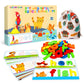 Springflower See & Spell Matching Letter Toy,Learning Educational Toy For 3 4 5 6 Years Old Boys And Girls,Preschool Learning Activities,Shape & Color Recognition Game,Cvc Word Builders For Kids,80Pcs