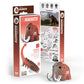 Eugy Mammoth 3D Puzzle, 22 Piece Eco-Friendly Educational Toy Puzzles For Boys, Girls & Kids Ages 6+