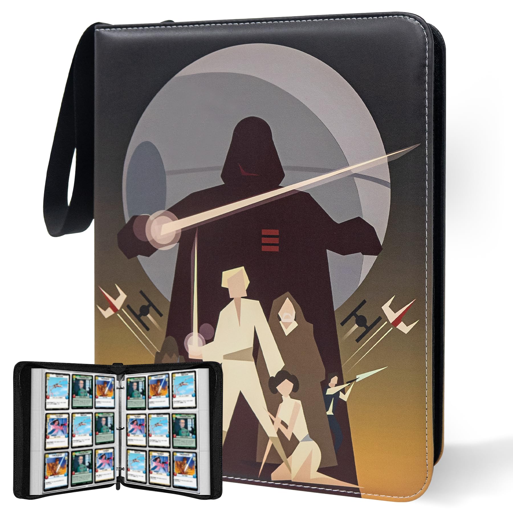Card Binder for Star Wars Trading Cards 9 Pocket with 60 Sleeves up to 1080 Cards Waterproof Card Storage Book Star Wars Cards Display Case
