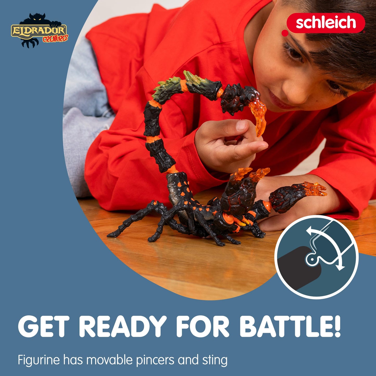 Schleich Eldrador Creatures — Lava Scorpion, Fantasy Toy With Moveable And Rotating Parts From Eldrador Creatures Lava World, Action Figure For Boys And Girls Ages 7+