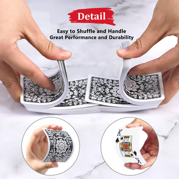 Playing Cards,Deck Of Cards,Playing Cards 2 Pack,Poker Cards Professional Set,Jumbo Index Large Print Playing Cards For Adults S