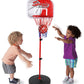 Basketball Hoop For Kids Toy Set | Adjustable Height Stand 2-4 Ft | Indoor & Outdoor Play For Toddler Boy & Girl