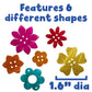 Ready 2 Learn Coconut Flowers - Set Of 50 - 6 Shapes - 5 Colors - Natural, Hand Made Counters For Kids - Use For Crafts And Jewl
