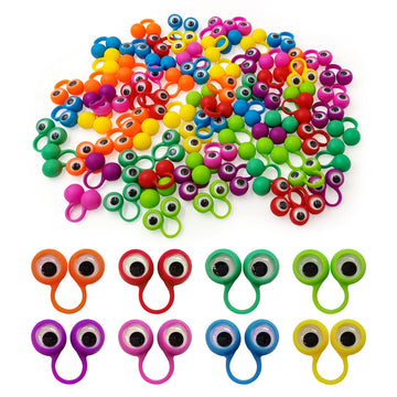 Ppxmeeudc Eye Finger Puppets Googly Eye Finger Puppets Wiggly Eyeball Finger Puppet Rings Eye Finger Toy Kids Party Favor Colors A Pack Of 80